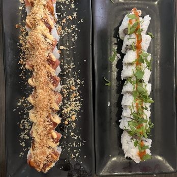 Tabu Sushi Bar & Grill - Hula Roll and Red Hot roll with a little extra kick - Sushi Bars Near Me - Santee, California Tabu Sushi Bar & Grill - Hula Roll and Red Hot roll with a little extra kick - Sushi Bars Near Me - Santee, California