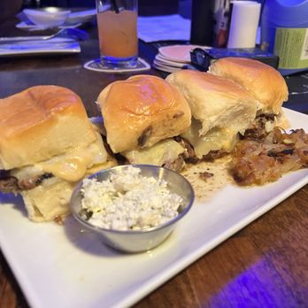 Moon Dog - Filet Mignon Sliders with Swiss cheese and onions - Cocktail Bars Near Me - Wabash, Indiana