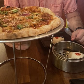 Anju Above - Barbie & Hen Pizza. Pork Steam Buns. - Asian Fusion Near Me - Bloomington, Illinois
