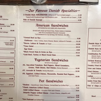 Solvang Restaurant - Menu January 2019 - Scandinavian Near Me - Solvang, California