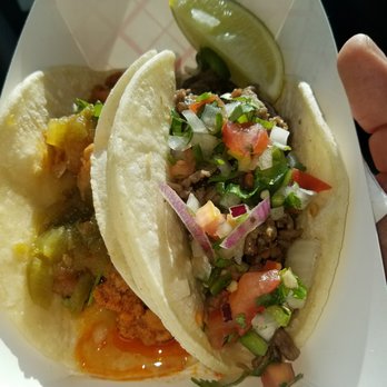 Tacos Al Carbon - Two delicious tacos! One with pork and pineapple very delicious!! Homemade salsas. - Food Trucks Near Me - Hammonton, New Jersey Tacos Al Carbon - Two delicious tacos! One with pork and pineapple very delicious!! Homemade salsas. - Food Trucks Near Me - Hammonton, New Jersey