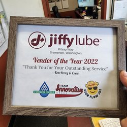Jiffy Lube - Awards from customers for being Top Notch in the industry! Now one of the Best Service Centers in the local area!