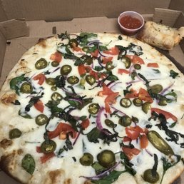Mexican Confetti Pizza & some pizza joints (in the upper corner)