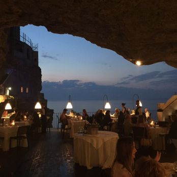 Grotta Palazzese - We watched day sail into night. - Italian Near Me - Polignano A Mare, BA Grotta Palazzese - We watched day sail into night. - Italian Near Me - Polignano A Mare, BA
