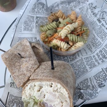 Sea Ketch Restaurant - Chicken salad wrap with pasta salad - Seafood Near Me - Hampton, New Hampshire Sea Ketch Restaurant - Chicken salad wrap with pasta salad - Seafood Near Me - Hampton, New Hampshire
