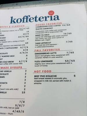 Menu photo 2 Lil' Koffeteria Houston, TX
