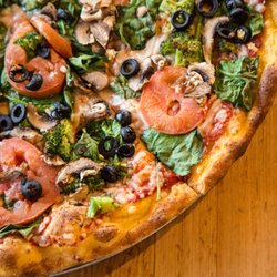 Sgt. Pepperoni's Pizza Store - Vegan create your own pizza features a vegan version of our sauce, and a soy free, nut free, dairy free cheez blend!