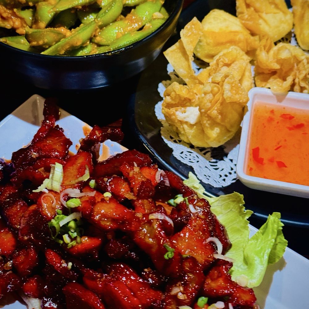 Sakeba Asian Pub & Grill - Korean Boneless Chicken Ribs, Krab Rangoons, Garlic Edamame @ Sakeba in Orlando. - Pubs Near Me - Kissimmee, Florida Sakeba Asian Pub & Grill - Korean Boneless Chicken Ribs, Krab Rangoons, Garlic Edamame @ Sakeba in Orlando. - Pubs Near Me - Kissimmee, Florida