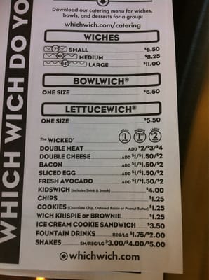 Menu photo 2 Which Wich Hattiesburg, MS Menu photo 2 Which Wich Hattiesburg, MS