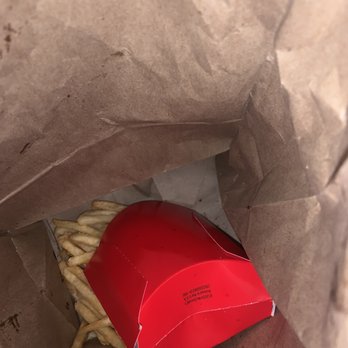 McDonald's - Fries dumped in bag. McChicken completely obliterated and destroyed.. - Fast Food Near Me - Melville, New York