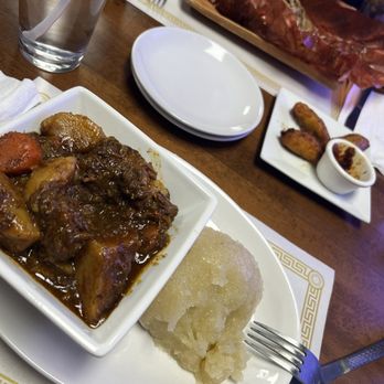 Le Bon Goût Chez Fa - FouFou w/ oxtail stew + Dibbi Senegal - African Near Me - Las Vegas, Nevada Le Bon Goût Chez Fa - FouFou w/ oxtail stew + Dibbi Senegal - African Near Me - Las Vegas, Nevada