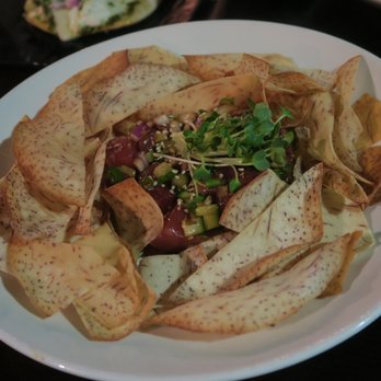 Common Theory - taro chips and ahi poke - Gastropubs Near Me - San Diego, California Common Theory - taro chips and ahi poke - Gastropubs Near Me - San Diego, California