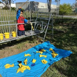 WPENS - Westside Parent Education Nursery School - Make believe fishing game