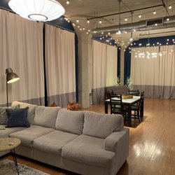 A Comet Drapery Cleaning Service - Curtains after their cleaning