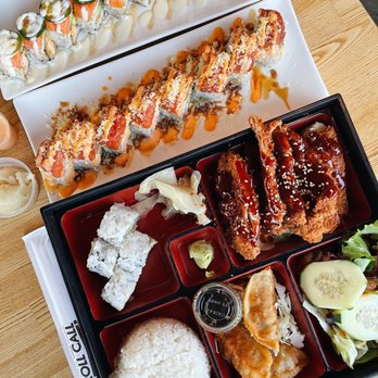 Roll Call - Chicken bento // banzai roll // salmon double trouble roll - Sushi Bars Near Me - Los Angeles, California Roll Call - Chicken bento // banzai roll // salmon double trouble roll - Sushi Bars Near Me - Los Angeles, California