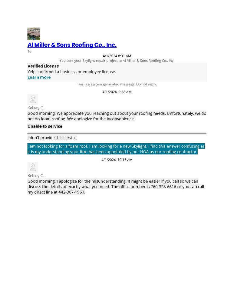 Slide of Al Miller & Sons Roofing Co., Inc.