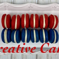 Creative Cakes - Strawberry and Blueberry Cheesecake Macaron