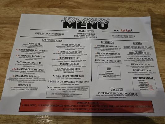 Menu photo 1 Side Hustle Portland, OR