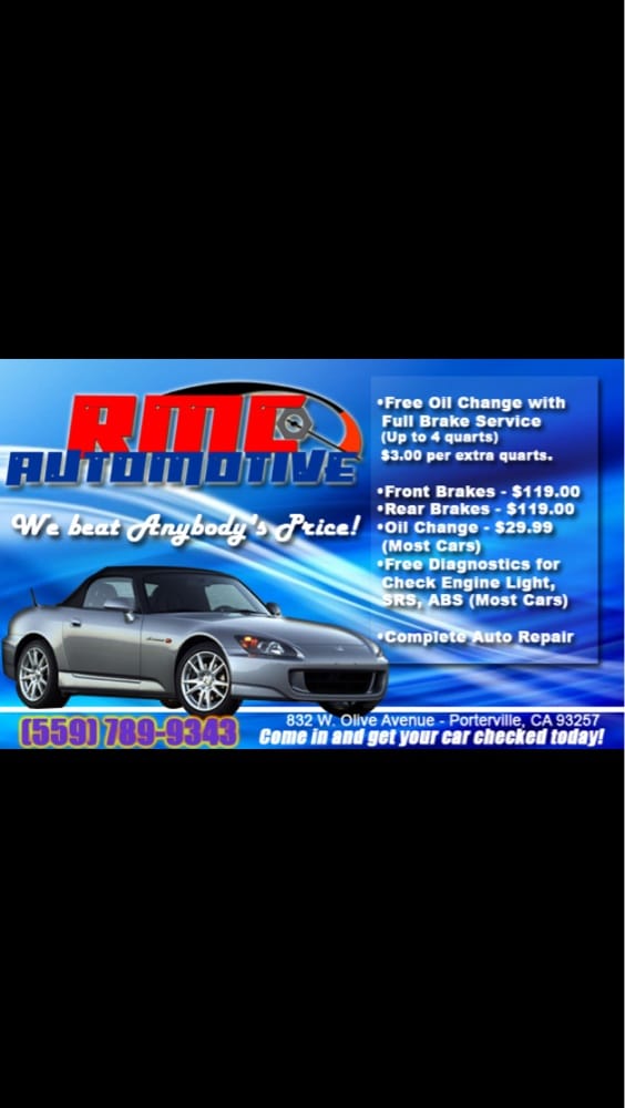 RMC AUTOMOTIVE Updated October 2024 832 W Olive Ave, Porterville