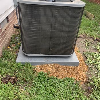 Comfort First Mechanical - Relocated HVAC Unit with new pad and gravel - Heating & Air Conditioning/HVAC Near Me