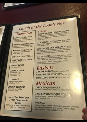 Menu photo 3 The Loon's Nest Fife Lake, MI Menu photo 3 The Loon's Nest Fife Lake, MI