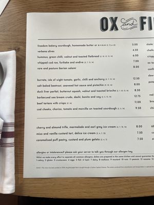 Menu photo 2 Ox And Finch Glasgow, GLG