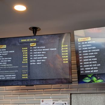 Banh Mi Ba Ba - Menu - Sandwiches Near Me - Lakewood, Washington