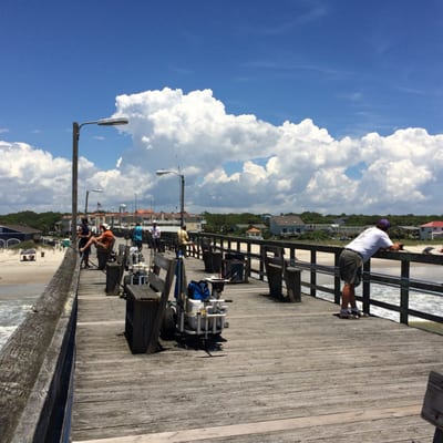 Oak Island Pier by null