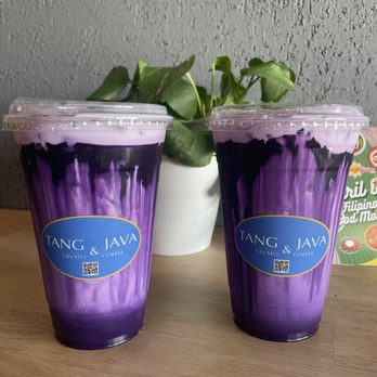 Tang & Java - Ube white chocolate lattes on ice - Gelato Near Me - Woodland Hills, California Tang & Java - Ube white chocolate lattes on ice - Gelato Near Me - Woodland Hills, California