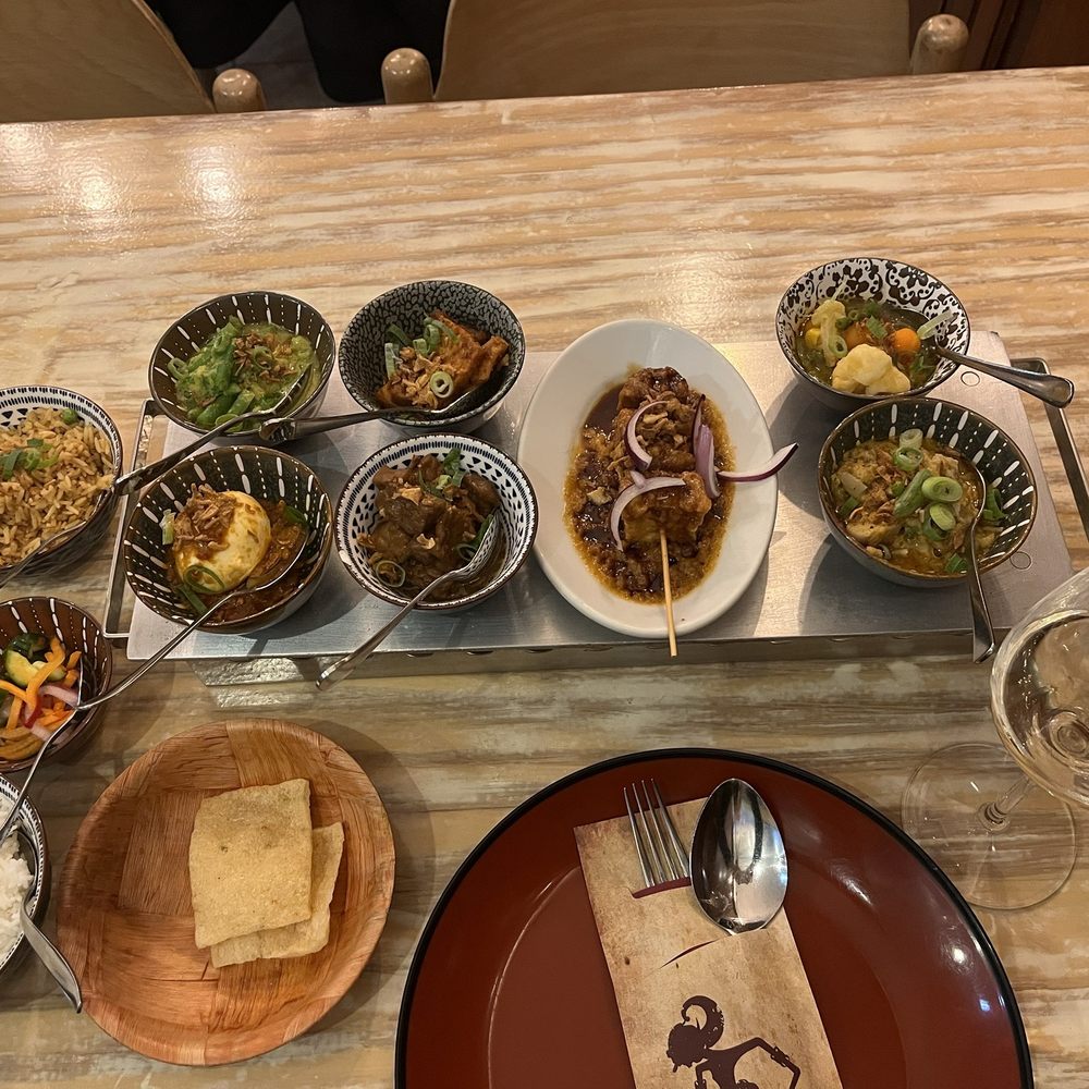 Vegetarian sampler menu