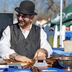 Victory Cup - Houston - I can't believe they even had a man hand rolling cigars at The Victory Cup.