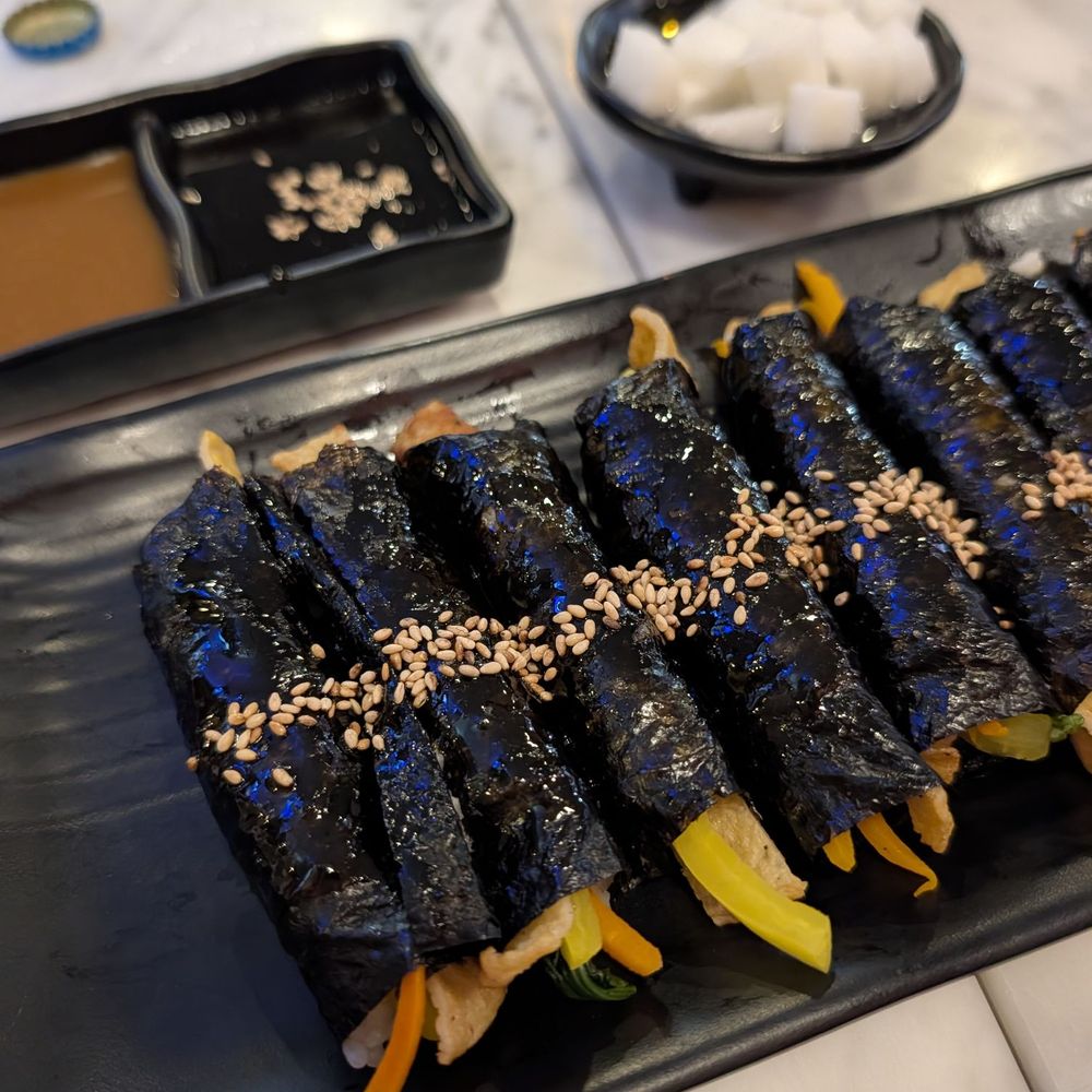 Halgatteok & Twozone Chicken - Mayak gimbab - Korean Near Me - Buena Park, California