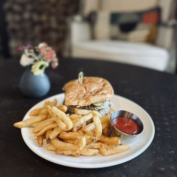 Green Acre - Green Acre Burger with a Side of Fries - Burgers Near Me - San Diego, California Green Acre - Green Acre Burger with a Side of Fries - Burgers Near Me - San Diego, California