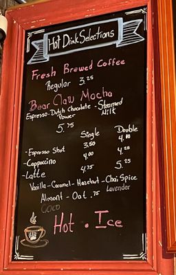 Menu photo 8 Bear Claw Bakery Pine Mountain Club, CA