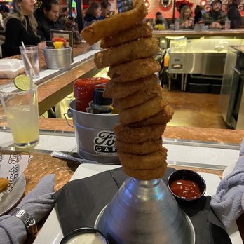 Ford's Garage Dearborn - Onion ring tower yessssd - Burgers Near Me - Dearborn, Michigan
