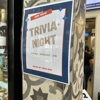Park Social - Trivia night - Bars Near Me - San Diego, California Park Social - Trivia night - Bars Near Me - San Diego, California
