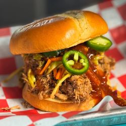Red Hill Grill - Peach BBQ Pulled Pork Sandwich