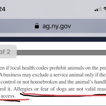 Sea Thai - "Allergies or fear of dogs are NOT valid reason for denying access." - Thai Near Me - Brooklyn, New York Sea Thai - "Allergies or fear of dogs are NOT valid reason for denying access." - Thai Near Me - Brooklyn, New York