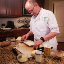 The Portable Chef - Chef Chip!  Working his magic.