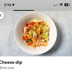 Juan Loco - The cheese dip I ordered ($6) vs ...