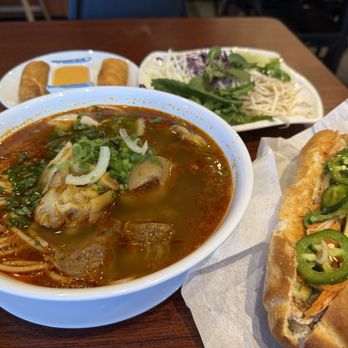Pho Solar - Bun Bo Hue spicy beef noodles, Solar Hoagie and Seafood Egg Rolls - Vietnamese Near Me - Overland Park, Kansas