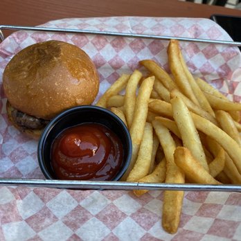 Dukes Plates & Pints - Kid's Mini Burger with Fries - Salad Near Me - Sacramento, California