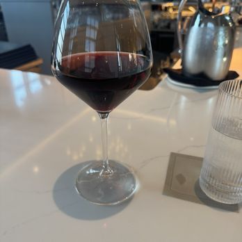 Marbled & Fin - $34 8 oz pour of Pinot noir-very good - Seafood Near Me - Charleston, South Carolina