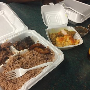 PT Just Jerk - Jerk pork with rice and peas. Sample of curry chicken and mac n cheese - Caribbean Near Me - Irvington, New Jersey PT Just Jerk - Jerk pork with rice and peas. Sample of curry chicken and mac n cheese - Caribbean Near Me - Irvington, New Jersey