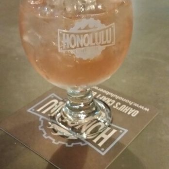 Honolulu Beerworks - Jts homemade strawberry vodka with soda! - Brewpubs Near Me - Honolulu, Hawaii
