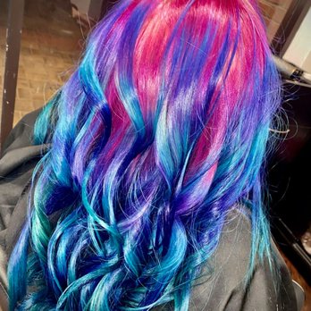 Ellie’s Secret Salon - 6 colored pattern dyed hair - Hair Stylists Near Me - Irvine, California Ellie’s Secret Salon - 6 colored pattern dyed hair - Hair Stylists Near Me - Irvine, California