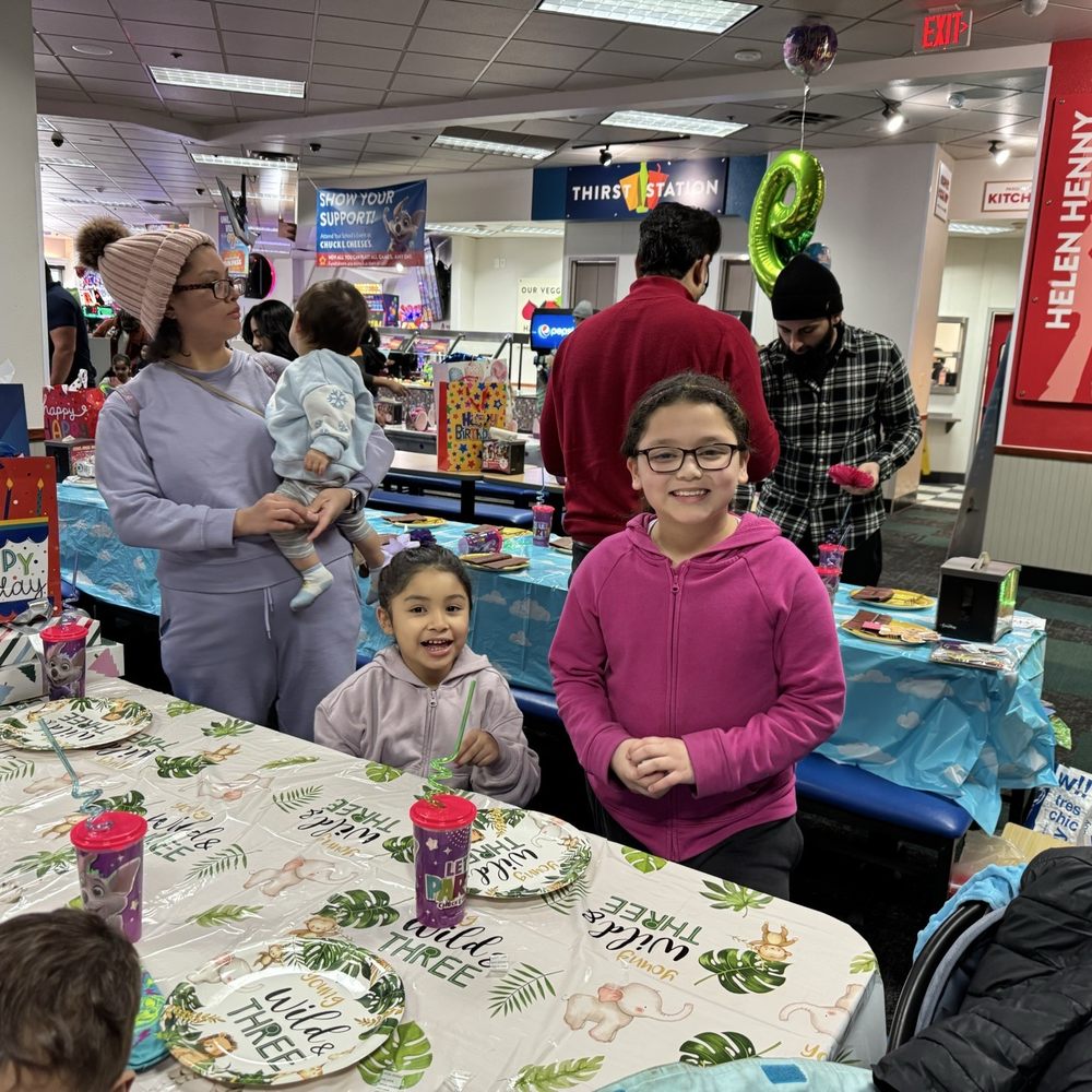 Chuck E. Cheese - My granddaughters - Pizza Near Me - Hicksville, New York Chuck E. Cheese - My granddaughters - Pizza Near Me - Hicksville, New York