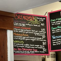Forage Farm and Kitchen - Breakfast menu