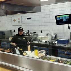 Counter and kitchen