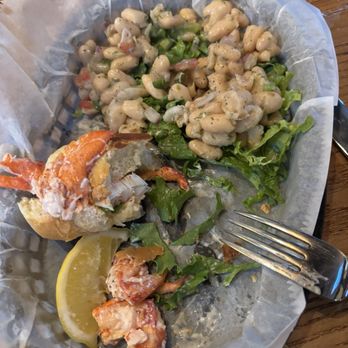 O'Brien's Pub - What's left of my lobster roll. Sorry was too busy eating before I remembered to snap a shot. Also, a really good white bean salad. - Pubs Near Me - Newport, Rhode Island